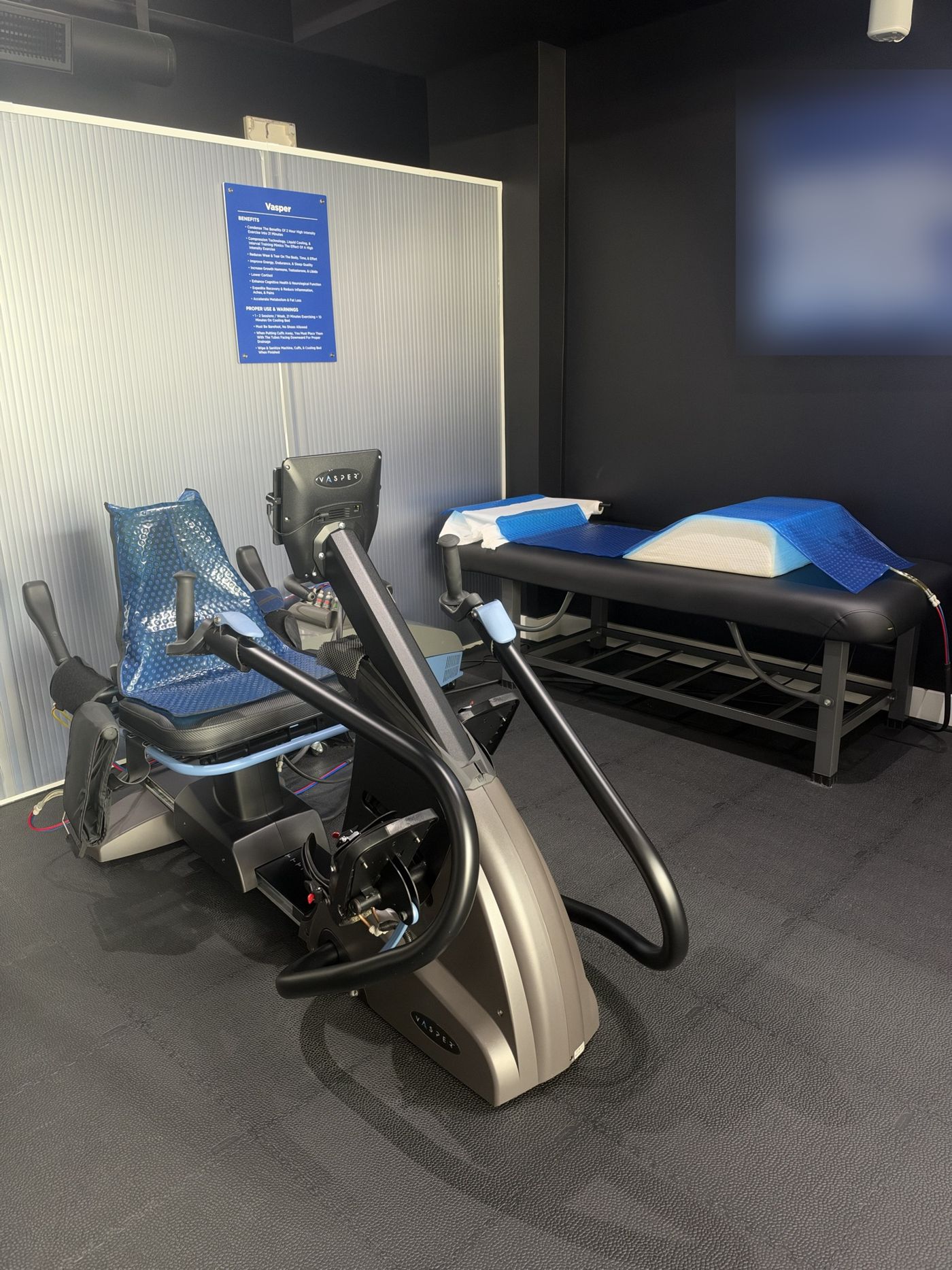 Used Vasper machine for sale, with its cooling bed behind it